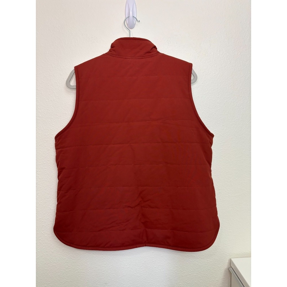 Carhartt Women's Sherpa Utility Vest Reversible L Burnt Orange RAIN DEFENDER - Picture 3 of 8